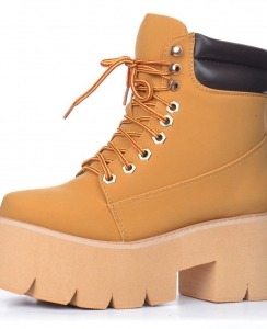 Черевики жіночі на платформі Jeffrey Campbell Nirvana Yellow Boot style