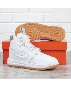 Кросівки шкіряні Nike air force 1 high білі Індонезія