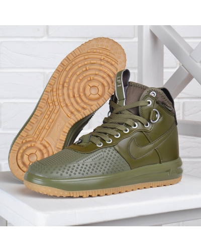 Кросівки жіночі Nike Lunar Force 1 Duckboot Medium Olive хакі оливка