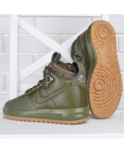 Кросівки жіночі Nike Lunar Force 1 Duckboot Medium Olive хакі оливка