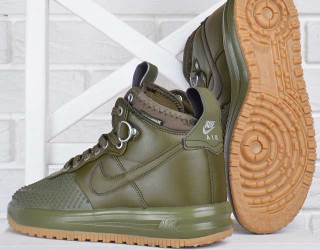 Кросівки жіночі Nike Lunar Force 1 Duckboot Medium Olive хакі оливка