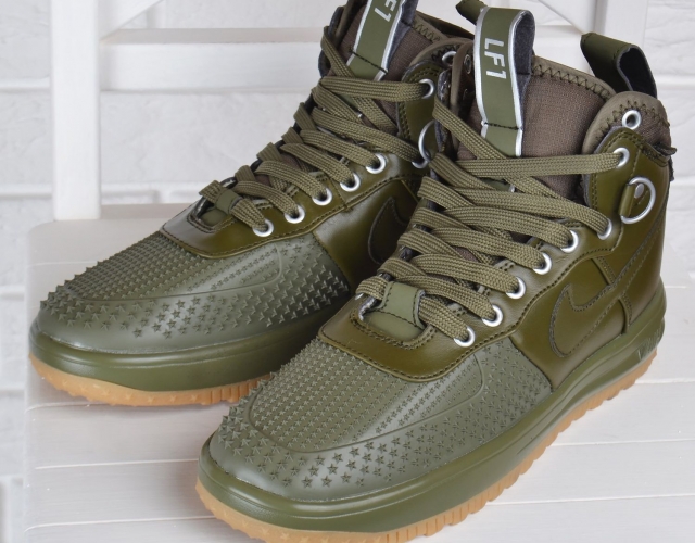 Кросівки жіночі Nike Lunar Force 1 Duckboot Medium Olive хакі оливка