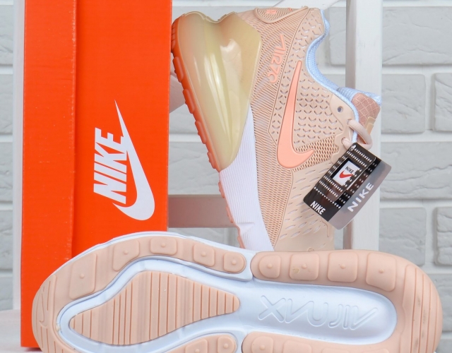 Кроссовки женские Nike Air Max 270 Вьетнам нежно розовые