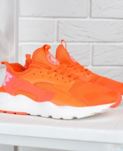 Кроссовки женские Nike Air Huarache Ultra Living Coral оранжевые с белым