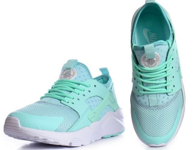 Кроссовки женские Nike Air Huarache Ultra mint мятные с белым