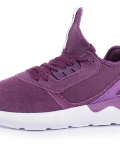 Кроссовки женские Adidas Tubular Violet замшевые