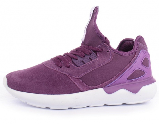 Кроссовки женские Adidas Tubular Violet замшевые