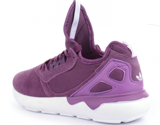 Кроссовки женские Adidas Tubular Violet замшевые