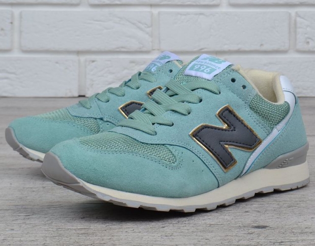 Кроссовки женские замша New Balance 996 мятные