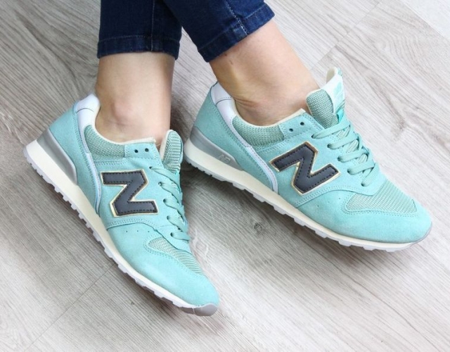 Кроссовки женские замша New Balance 996 мятные