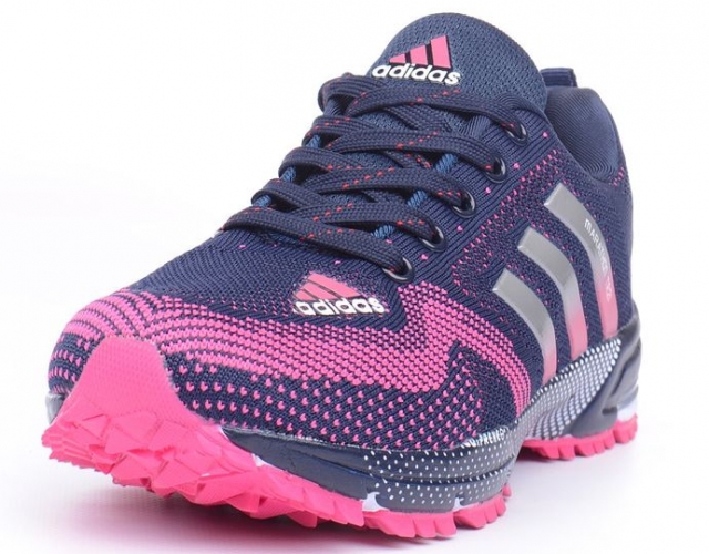 Кроссовки Adidas Marathon TR 21 синие с розовым