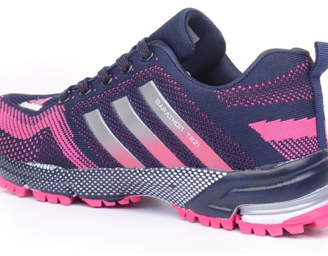 Кроссовки Adidas Marathon TR 21 синие с розовым