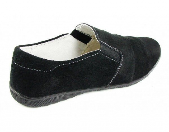 Мокасини жіночі чорні замшеві Little Black Moccasin