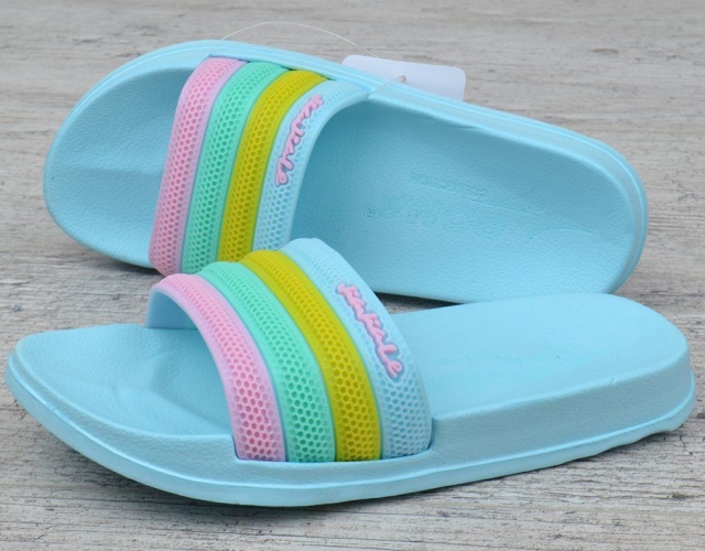 Шльопанці жіночі блакитні Flip flops Bubble TM Bona