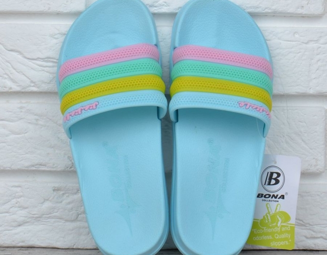 Шльопанці жіночі блакитні Flip flops Bubble TM Bona