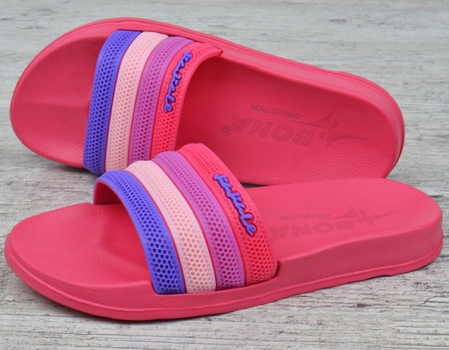 Шльопанці жіночі малинові Flip flops Bubble TM Bona