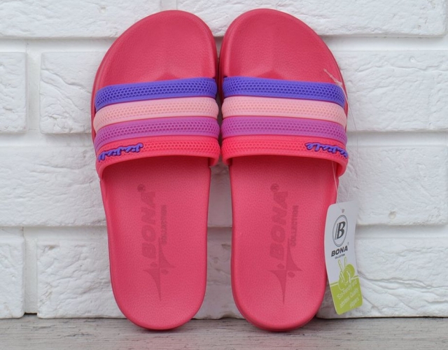 Шльопанці жіночі малинові Flip flops Bubble TM Bona