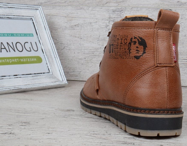 Черевики чоловічі шкіряні зимові Clarks Urban Tribe brown