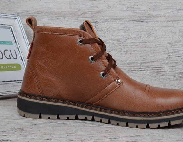 Черевики чоловічі шкіряні зимові Clarks Urban Tribe brown