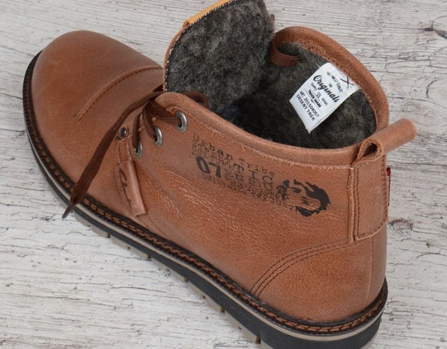 Черевики чоловічі шкіряні зимові Clarks Urban Tribe brown