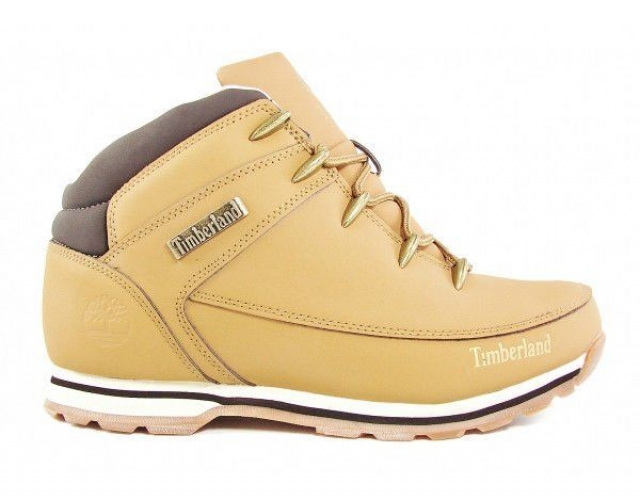 Черевики чоловічі шкіра Timberland Yellow Winter Edition на хутрі