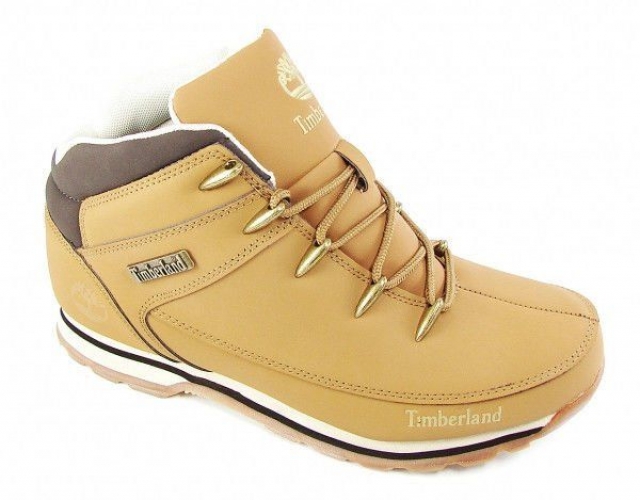 Черевики чоловічі шкіра Timberland Yellow Winter Edition на хутрі