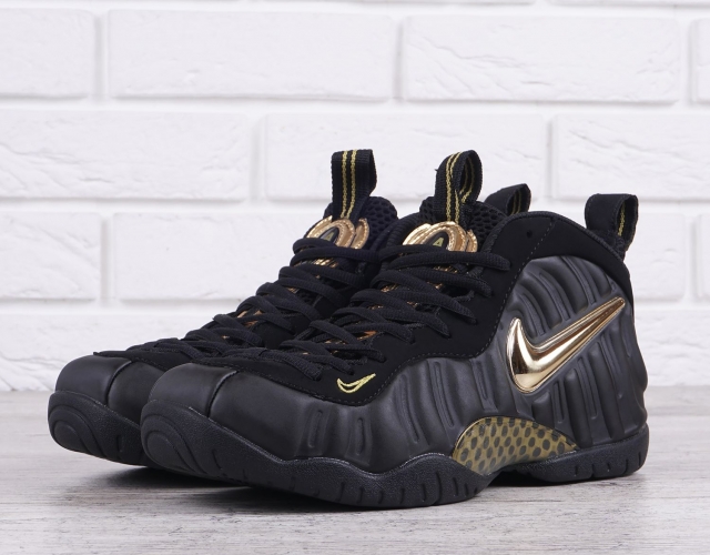 Кросівки чоловічі шкіряні Nike Air Foamposite Pro чорні