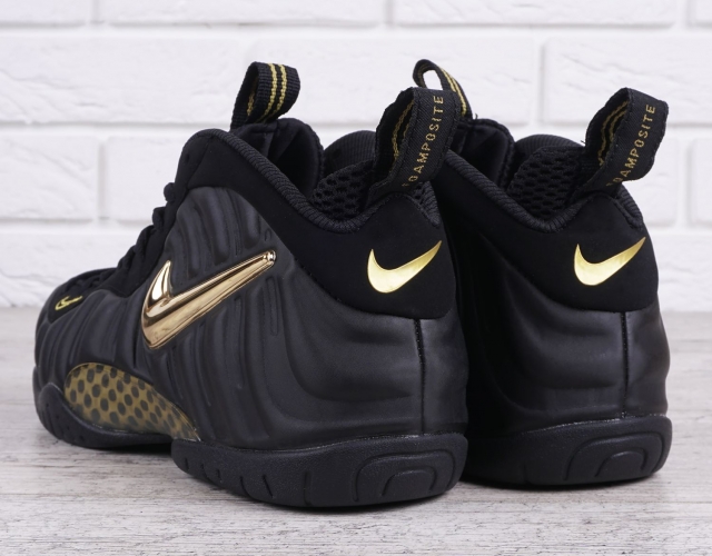 Кросівки чоловічі шкіряні Nike Air Foamposite Pro чорні