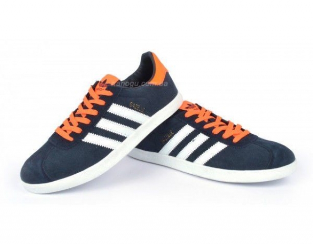 Кросівки чоловічі замшеві Adidas Gazelle orange