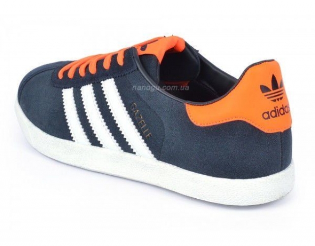 Кросівки чоловічі замшеві Adidas Gazelle orange