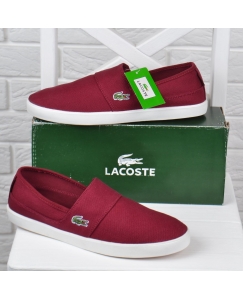 Кеди чоловічі текстильні Lacoste Ortholite бордові