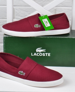 Кеди чоловічі текстильні Lacoste Ortholite бордові