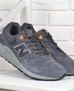 Кросівки чоловічі замшеві New Balance 999 size + сірі антрацит