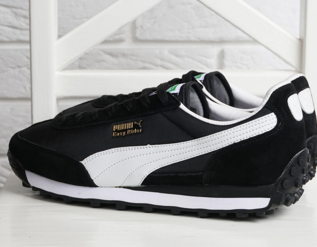 Кросівки чоловічі Puma Easy Rider текстильні з замшею чорні