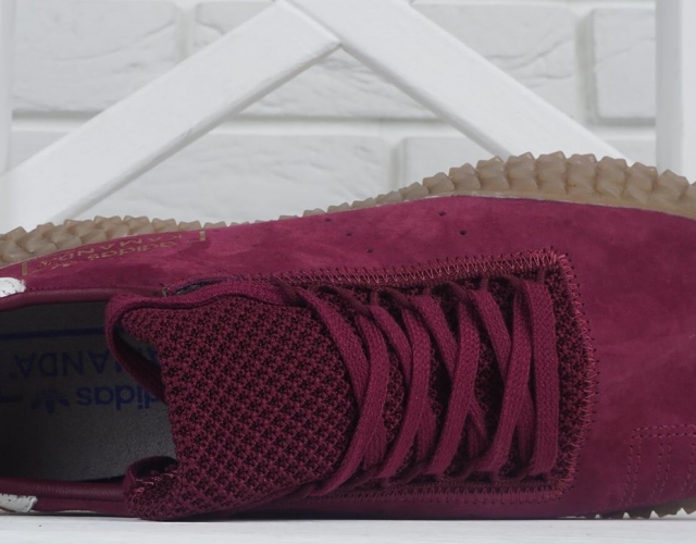 Кросівки чоловічі замшеві Adidas Kamanda Ortholite red бордові