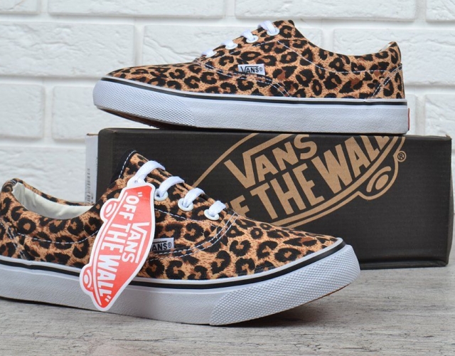 Кеди жіночі леопардові Vans Authentic Leopard коричневі