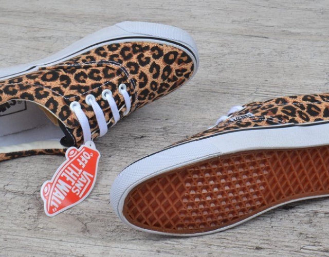 Кеди жіночі леопардові Vans Authentic Leopard коричневі